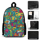 Crazy Characters - Three Piece Backpack Set