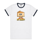 Pi Day - Staple Ringer Tee White Navy Ringer T-Shirt Maths Printed In Australia Science