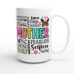 Mother Word Cloud - White 15oz Ceramic Mug 15oz Mug Globally Fulfilled Mum