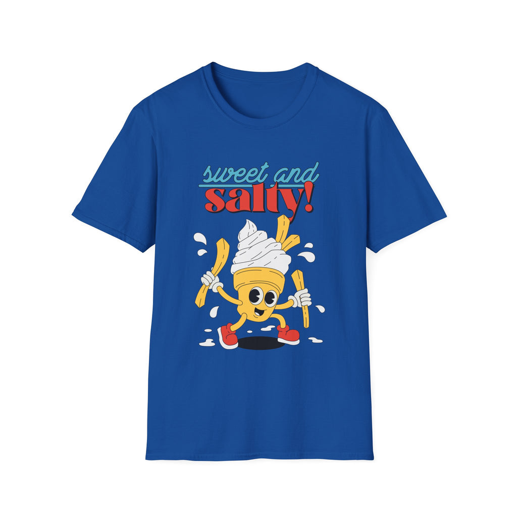 Sweet And Salty, Ice Cream And Fries - Unisex Softstyle T-Shirt