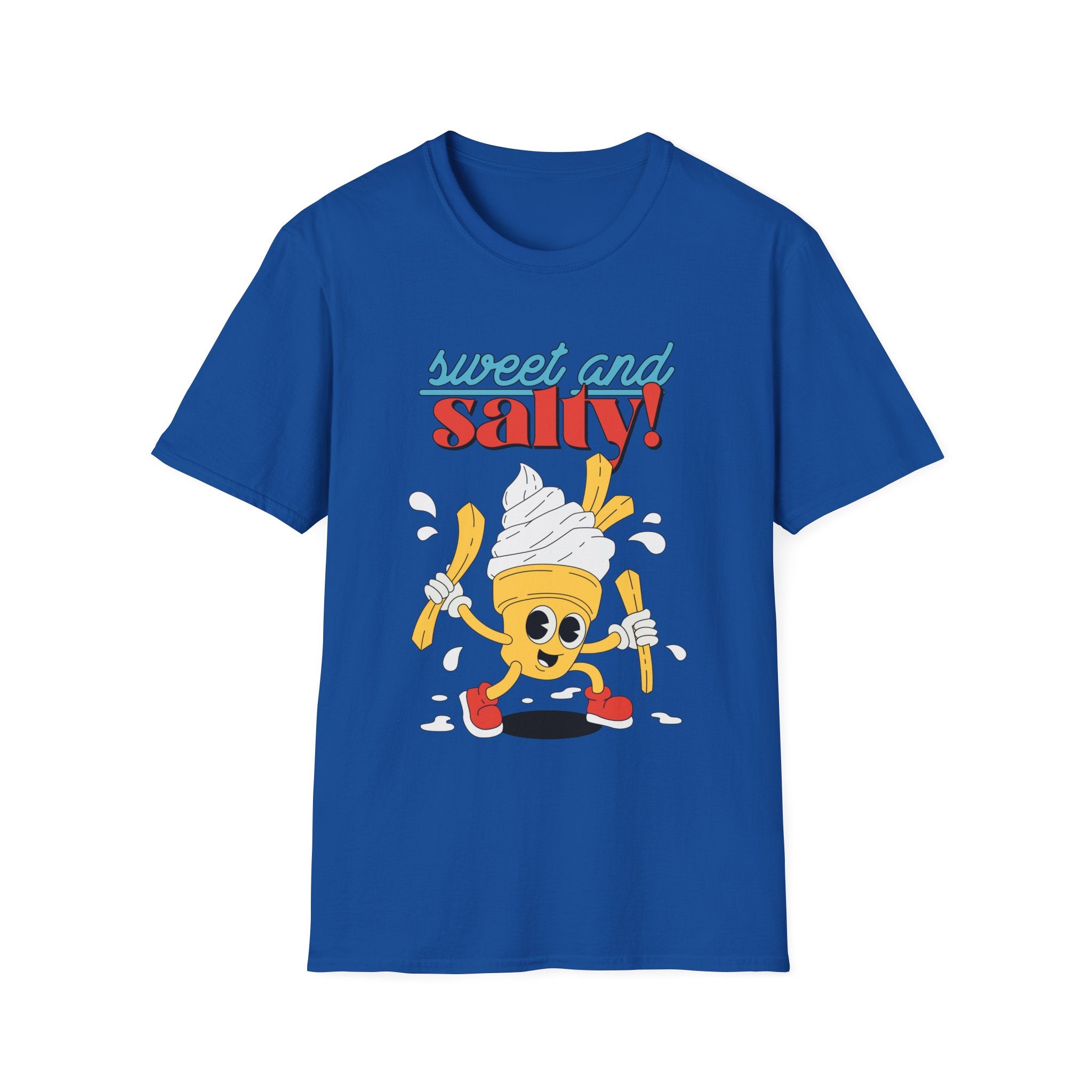 Sweet And Salty, Ice Cream And Fries - Unisex Softstyle T-Shirt