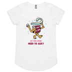 Cake, Do You Even Need To Ask - Womens Scoop Neck T-Shirt White Womens Scoop Neck T-shirt Food Printed In Australia