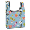Beach Float Collapsible Shopping Bag white One size Foldable Shopping Bag Printed Offshore