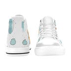 Cute Autumn Creatures - Kids' High Top Canvas Shoes Kids High Top Canvas Shoes animal Printed Offshore