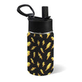 Lightning Bolts 12oz Kids Water Bottle with Straw Lid