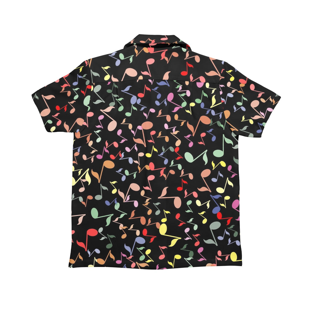 Quavers, Music Notes Senior Kids Hawaiian Shirt Senior Kids Hawaiian Shirt 8-15 Music Printed Offshore