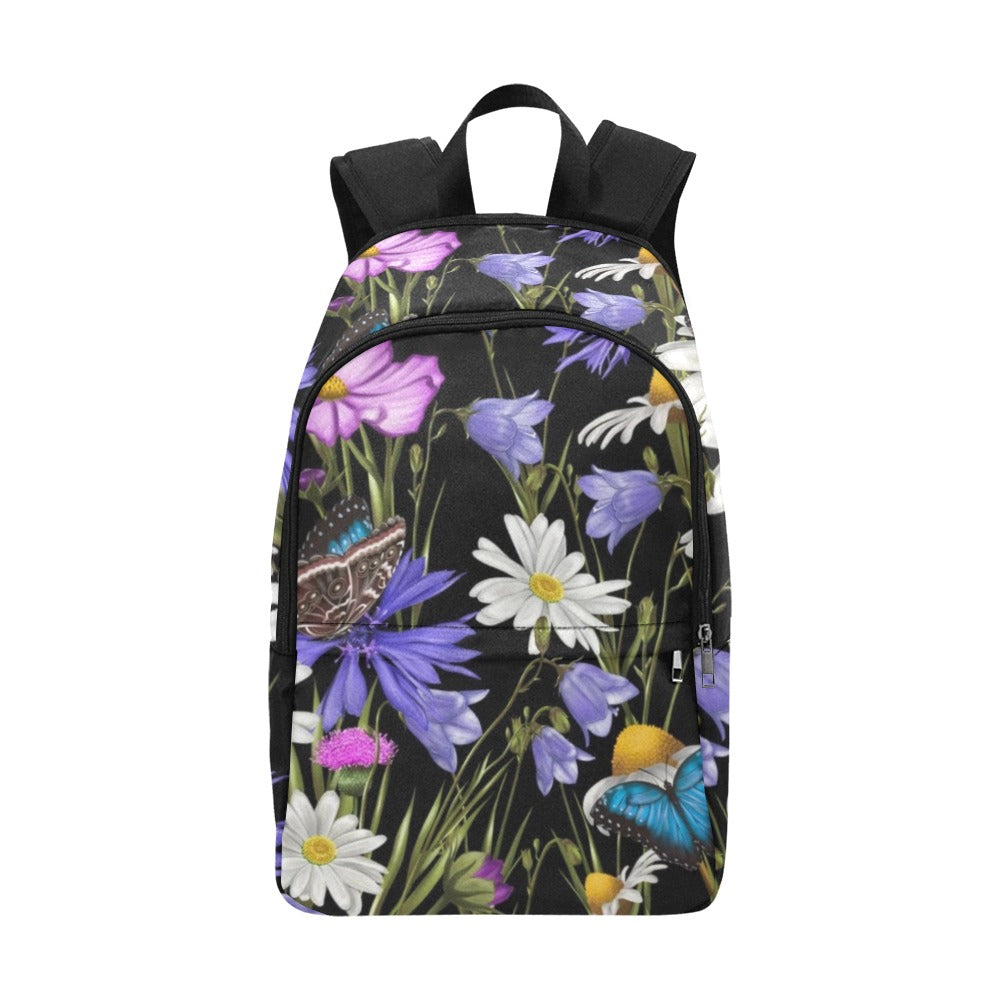 Butterfly Flowers - Fabric Backpack