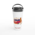 Personalised Drive And Surf White 15oz Stainless Steel Travel Mug Default Title Personalised Travel Mug Customise Globally Fulfilled Personalise Summer