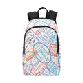 Travel Stamps Fabric Backpack One Size Fabric Backpack Printed Offshore