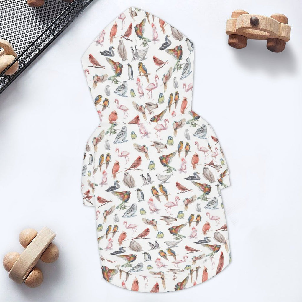 Birds Of A Feather Pet Hoodie (Large Size)