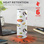 Tropical Fish 20oz Tall Skinny Tumbler with Lid and Straw