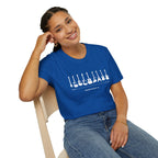 Guitar Timeline Unisex Softstyle T-Shirt Unisex Adult T-shirt Australian Printer Music