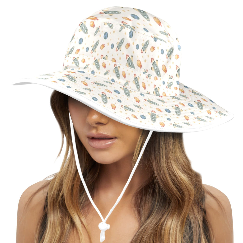 Rockets Wide Brim Bucket Hat Wide Brim Bucket Hat Printed Offshore Space