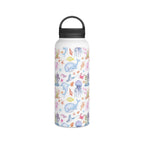 Under The Sea, Ocean Animals Stainless Steel Water Bottle, Handle Lid Stainless Steel Water Bottle With Handle Lid Globally Fulfilled Ocean