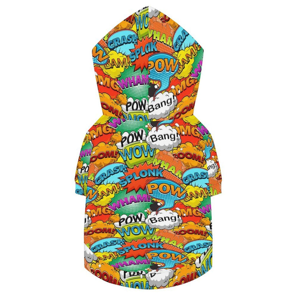Comic Book 2 Pet Hoodie (Large Size)