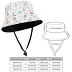 Quirky Dinoaurs Kids Bucket Hat Kids Bucket Hat animal Printed Offshore