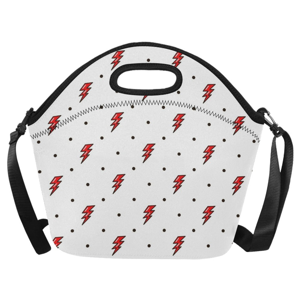 Red Lightning - Neoprene Lunch Bag One Size Neoprene Lunch Bag Printed Offshore