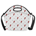 Red Lightning Neoprene Lunch Bag One Size Neoprene Lunch Bag comic Printed Offshore