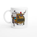Machine Time - White 11oz Ceramic Mug Default Title White 11oz Mug Globally Fulfilled Retro tech