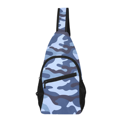 Blue Camouflage - Chest Bag