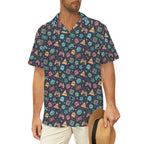 Video Game Men's Short Sleeve Hawaiian Shirt Men's Hawaiian Shirt (New) Games Printed Offshore Retro
