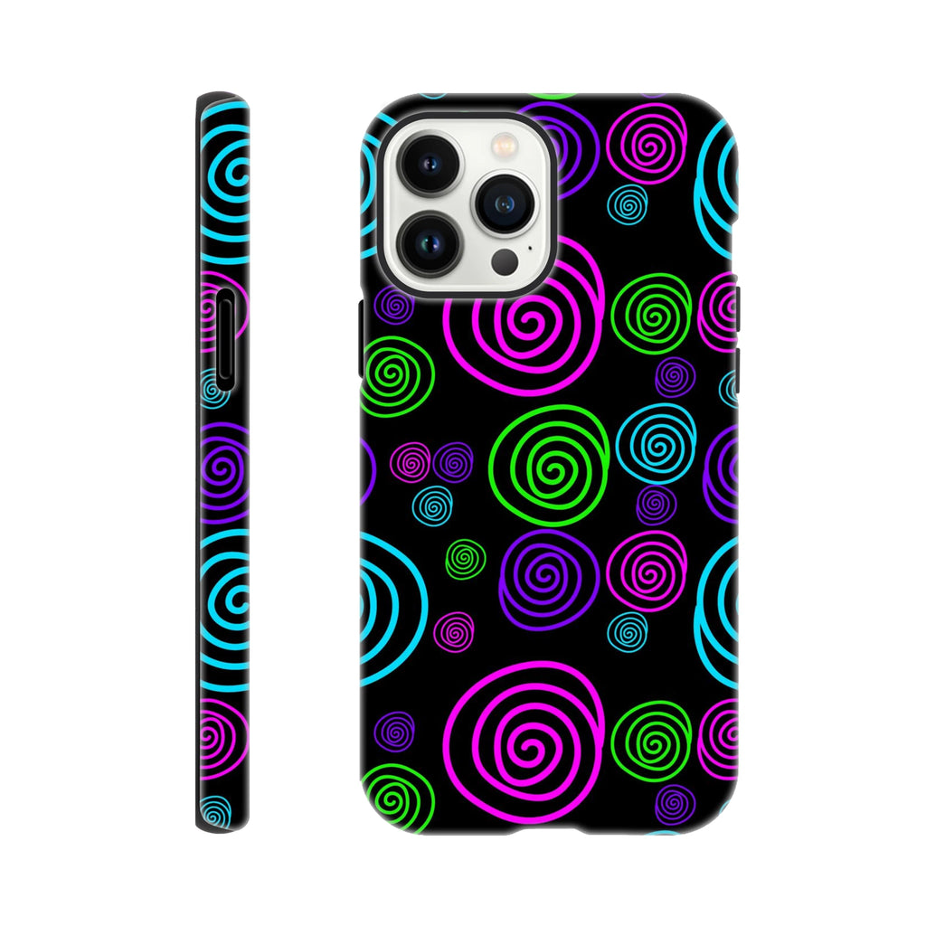Bright Spirals - Apple iPhone Tough case iPhone 13 Pro Max iPhone Tough Case Globally Fulfilled
