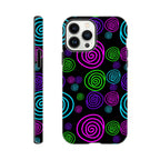 Bright Spirals - Apple iPhone Tough case iPhone 13 Pro Max iPhone Tough Case Globally Fulfilled