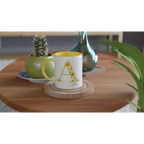 Personalised - Star Initials - 11oz Ceramic Mug, Customise, Personalise, Name, Initial Personalised 11oz Mug