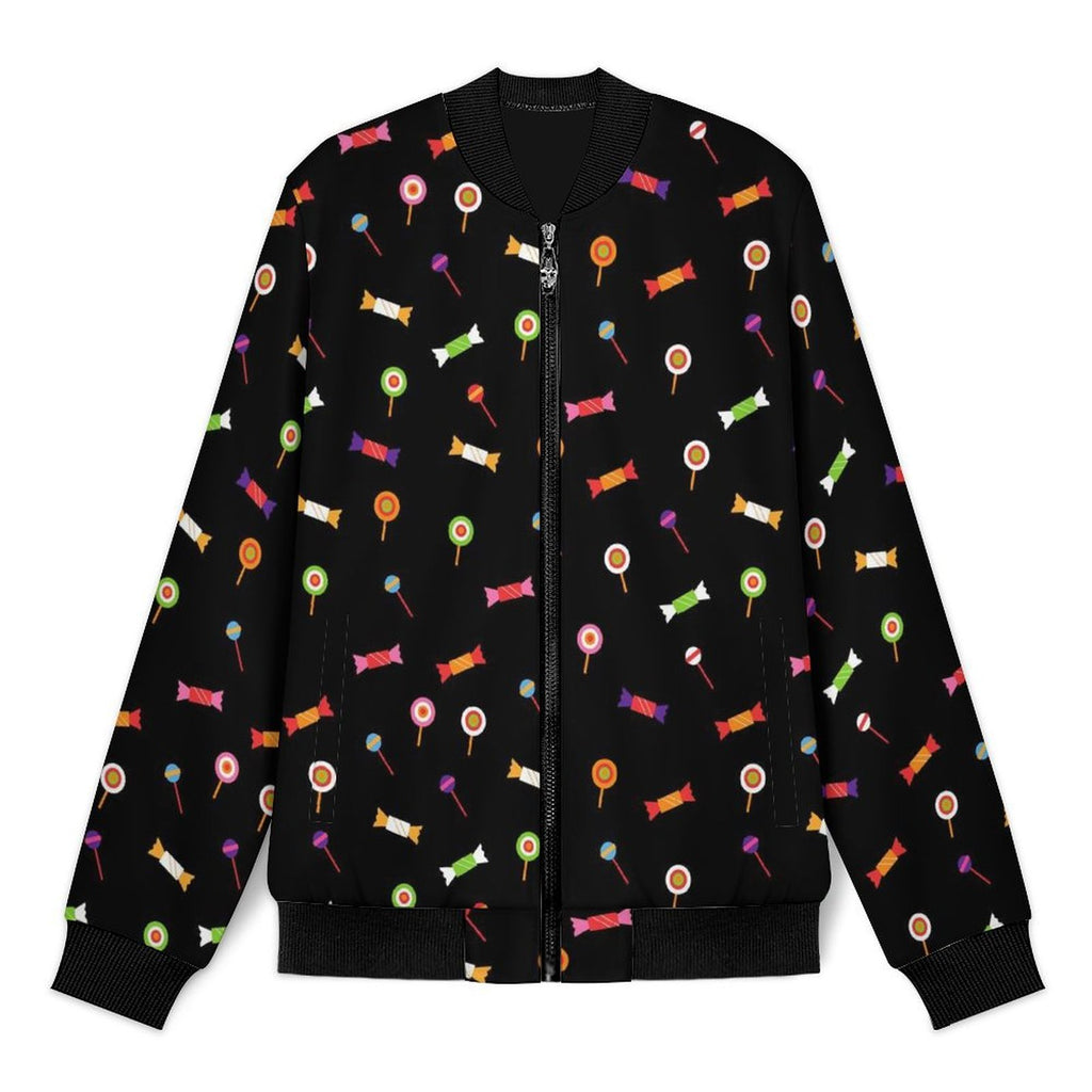 Candy Men's Casual Zip‑Up Bomber Jacket