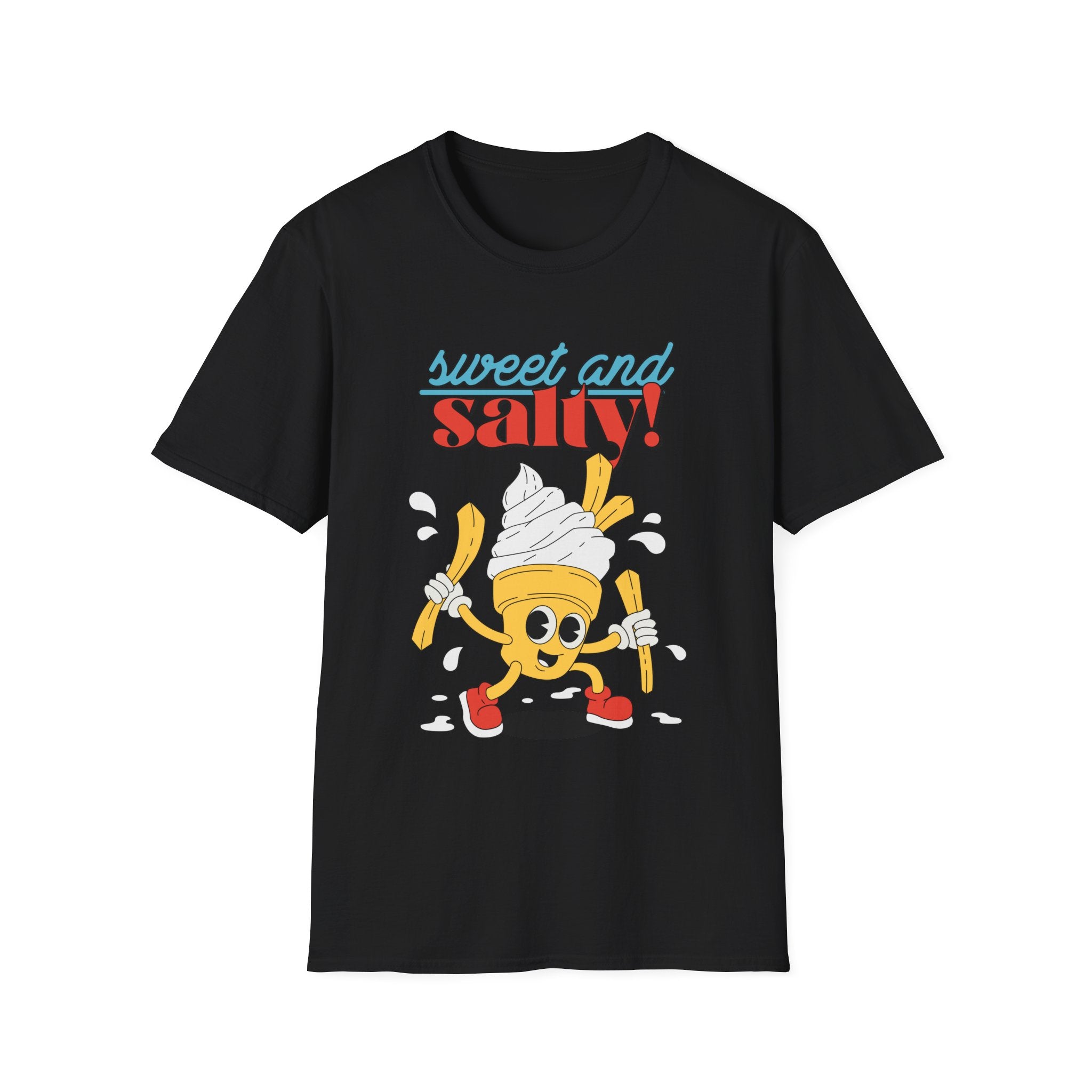 Sweet And Salty, Ice Cream And Fries - Unisex Softstyle T-Shirt