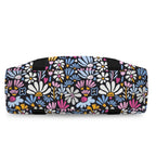 Graphic Flowers On Black Duffle Bag-Simple (Model 1715) Duffle Bag-Simple (1715)