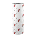 Red Lightning 20oz Tall Skinny Tumbler with Lid and Straw One Size 20oz Tall Skinny Tumbler with Lid and Straw Printed Offshore
