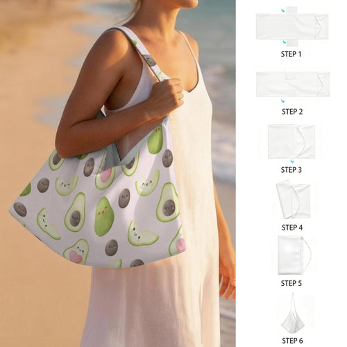 Avocado Love Beach Chair Towel Cover with Side Pockets Beach Chair Towel Cover with Side Pockets Food Printed Offshore