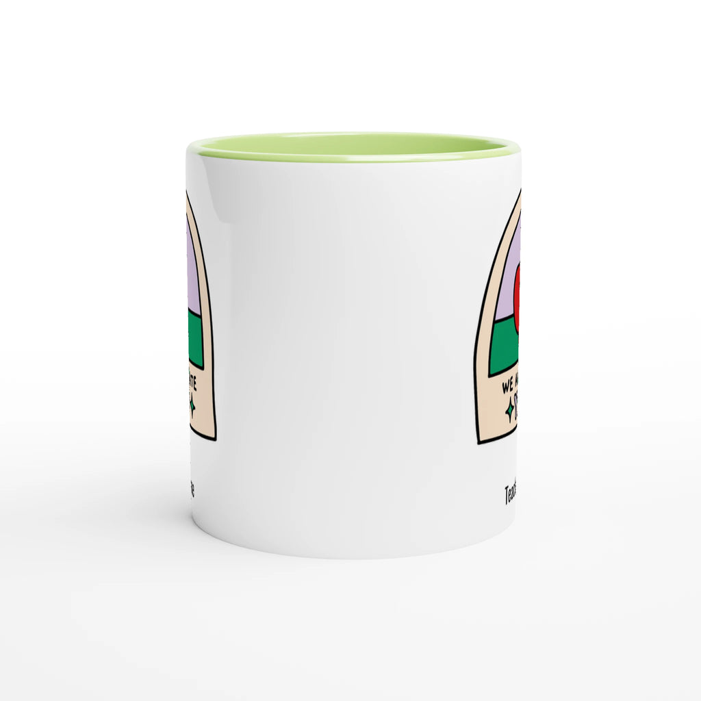 Personalise - We Appreciate You, Teacher, Apple - White 11oz Ceramic Mug with Colour Inside Personalised 11oz Mug