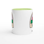 Personalise - We Appreciate You, Teacher, Apple - White 11oz Ceramic Mug with Colour Inside Personalised 11oz Mug
