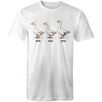 Duck Duck Goose - Mens T-Shirt White Mens T-shirt animal Games Printed In Australia