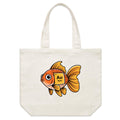 Gold Fish Periodic Table Shoulder Canvas Tote Bag