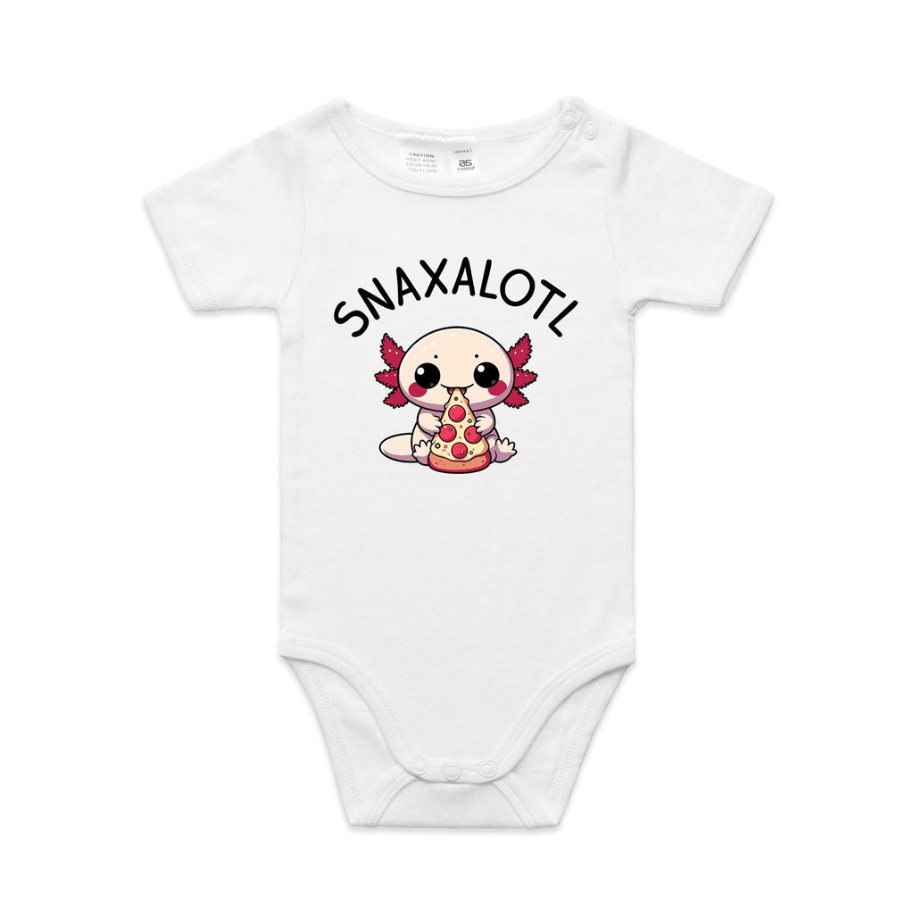 Snaxalotl, Axolotl Pizza - Baby Bodysuit