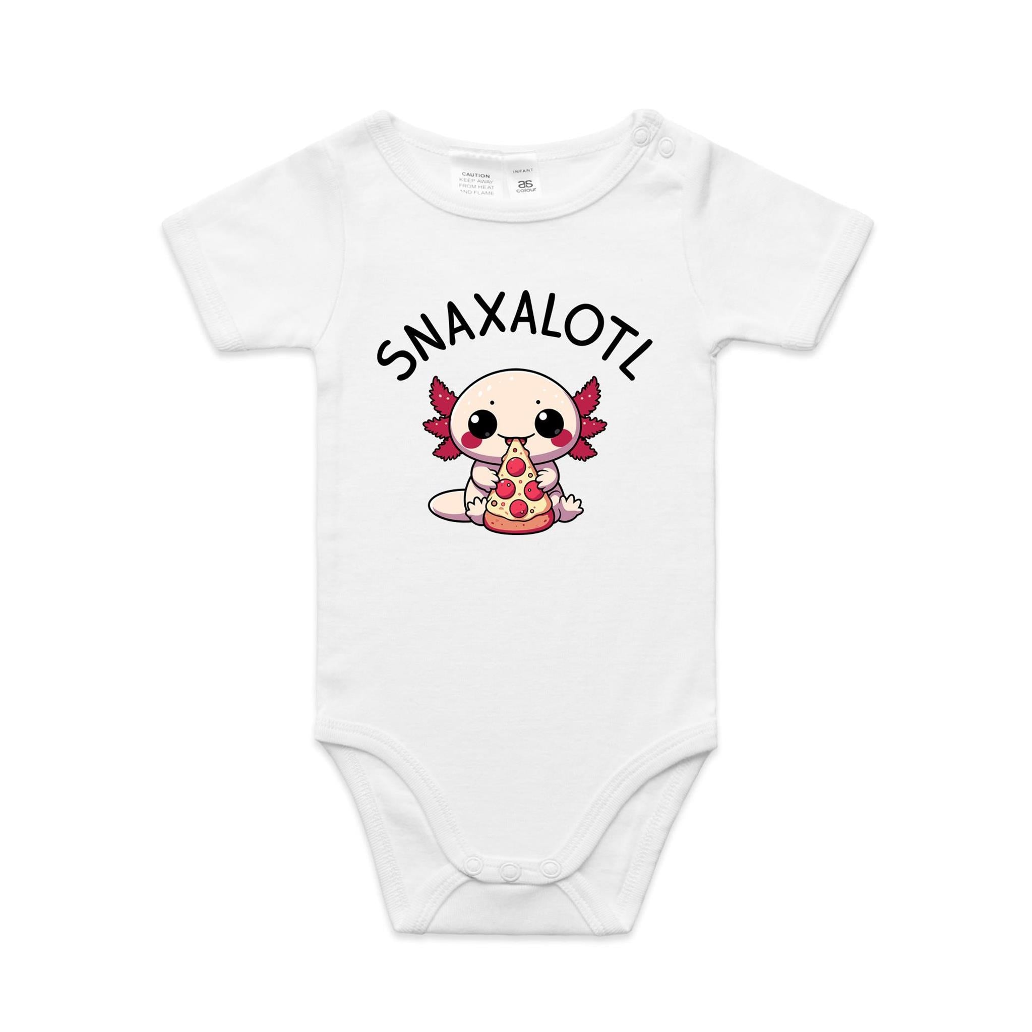 Snaxalotl, Axolotl Pizza - Baby Bodysuit