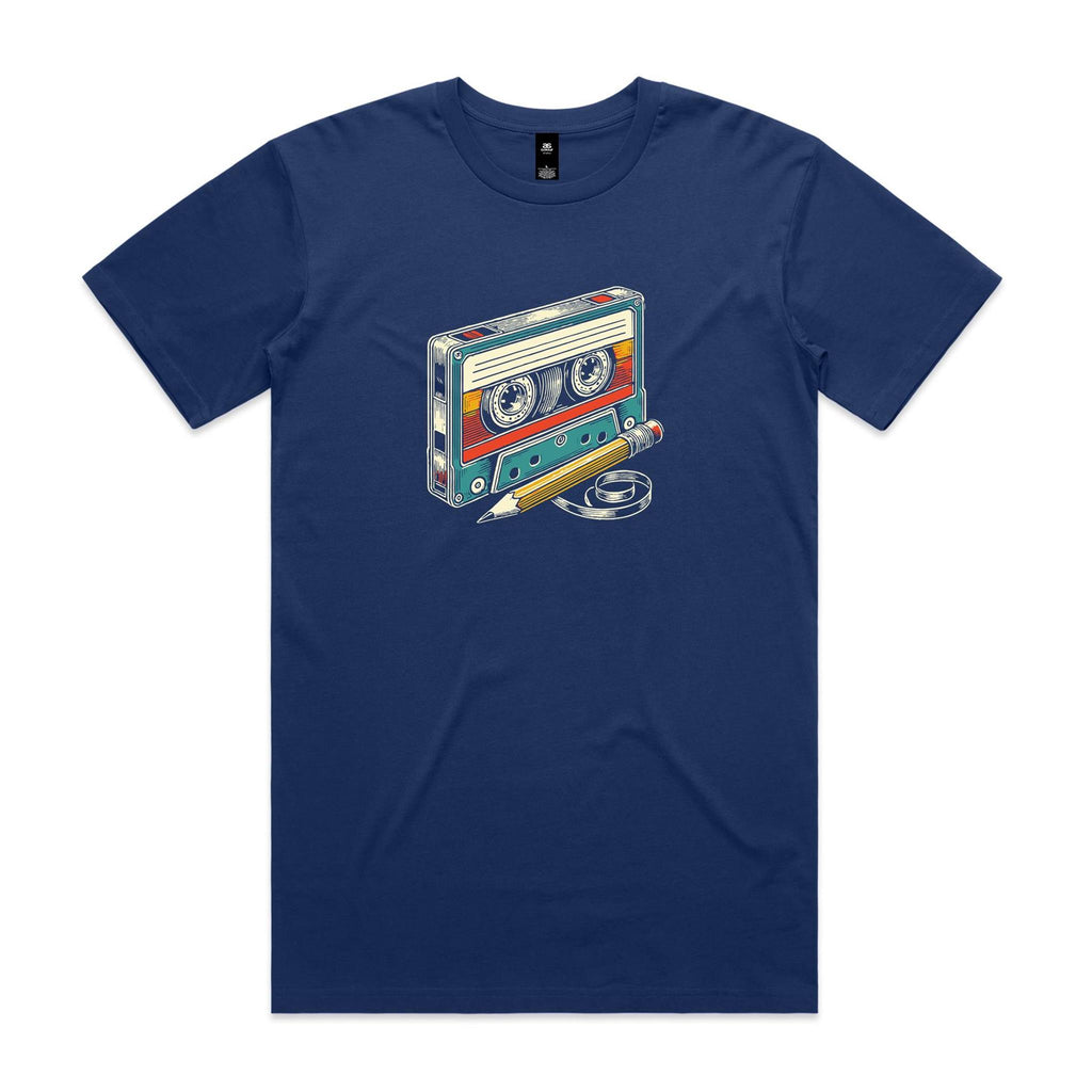 Cassette Tape And Pencil - Mens T-shirt