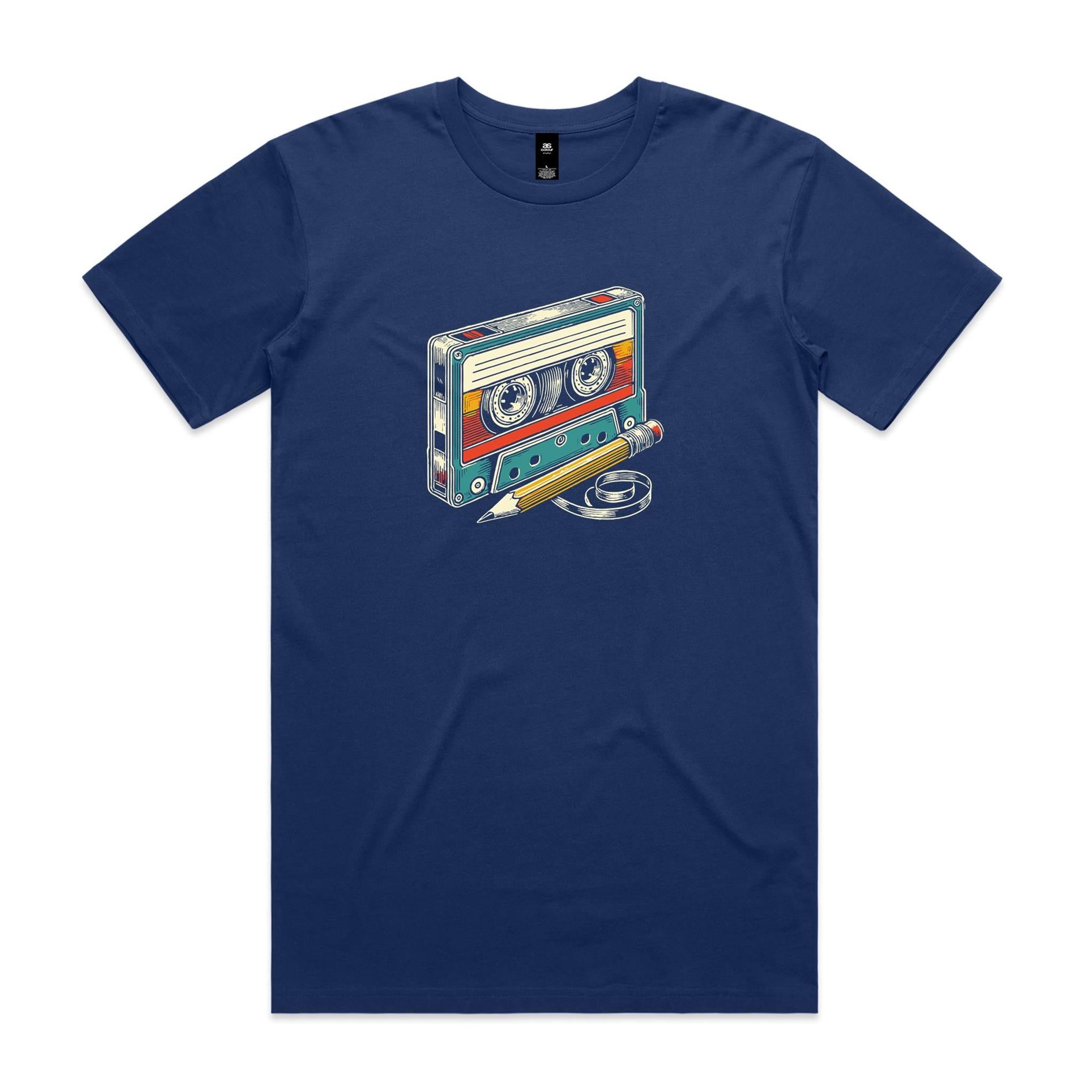Cassette Tape And Pencil - Mens T-shirt