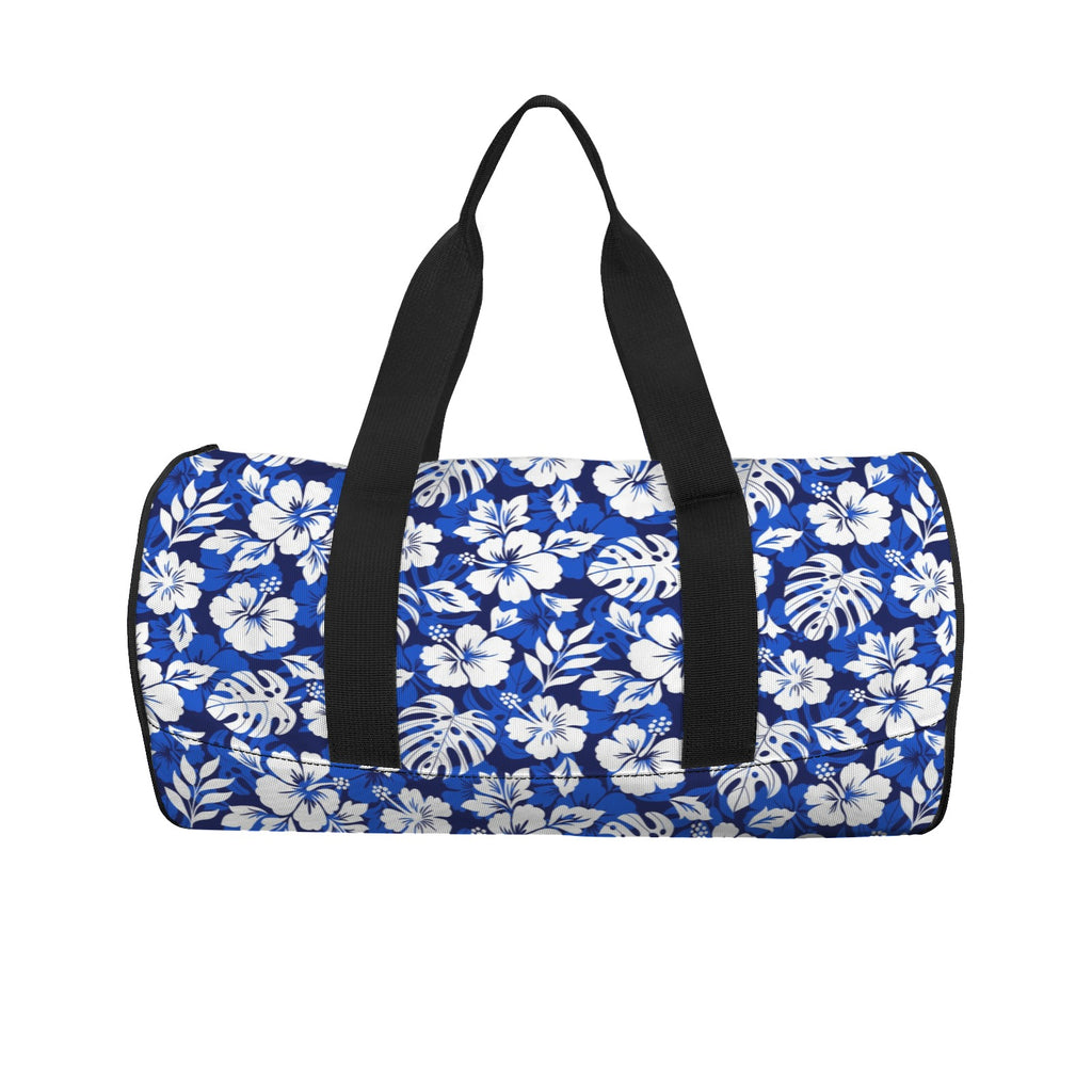 Blue Hawaiian Floral Duffle Bag Duffle Bag Printed Offshore