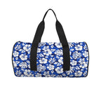 Blue Hawaiian Floral Duffle Bag Duffle Bag Printed Offshore