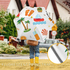 Beach Time Kids Safe Round Corner Umbrella Kids Safe Round Corner Umbrella Printed Offshore Summer Surf