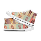 Cat Paws - Kids High Top Canvas Shoes