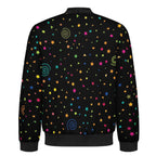 Stars And Swirls Men's Casual Zip‑Up Bomber Jacket