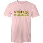 Meet Me Under The Mistletoe, Christmas - Mens T-Shirt Pink Mens Christmas T-shirt Christmas Printed In Australia
