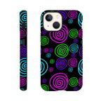 Bright Spirals - Apple iPhone Tough case iPhone 13 Mini iPhone Tough Case Globally Fulfilled
