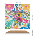 Boho Turtle - Ceramic Coasters (Square) Ceramic Coasters Ocean Printed Offshore