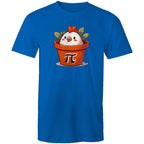 Chicken Pot Pi - Mens T-Shirt Bright Royal Mens T-shirt animal Maths Printed In Australia